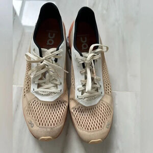 On Running On Cloudboom Women's Running Shoes in Savannah White Size 8.5